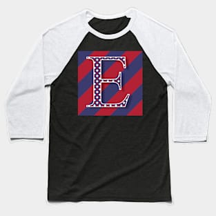 Old Glory Letter E Baseball T-Shirt